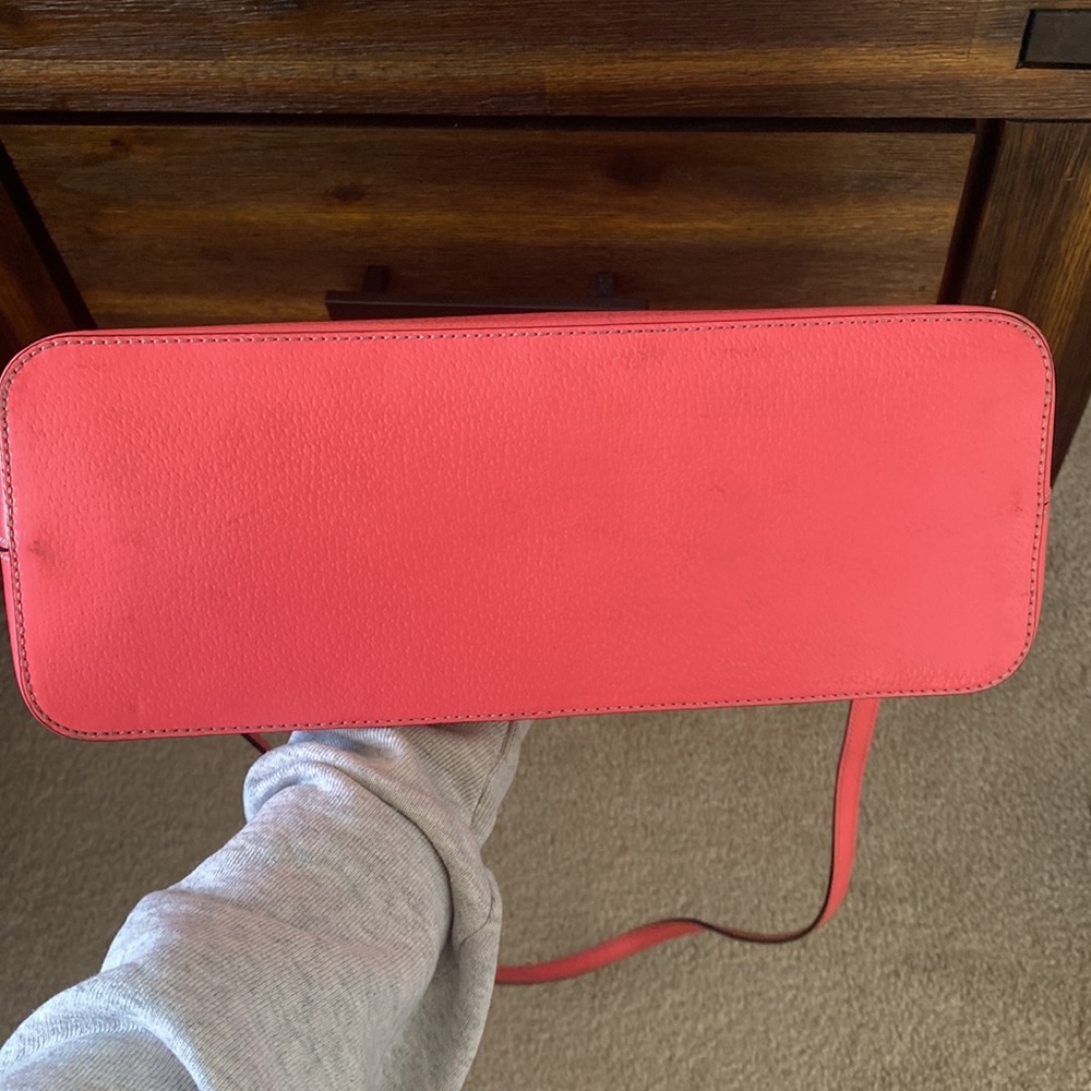 Kate Spade Beautiful Pink Satchel Handbag With Crossbody Strap With Handles - Picture 10 of 14